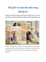Thế giới vui chơi thu nhỏ trong phòng trẻ ppt