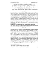 ỨNG DỤNG GIS VÀ GPS HỖ TRỢ CÔNG TÁC QUAN TRẮC VÀ QUẢN LÝ HỆ THỐNG THU GOM – TRUNG CHUYỂN CHẤT THẢI RẮN ĐÔ THỊ Ở THÀNH PHỐ CẦN THƠ pot