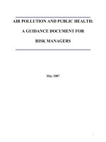 AIR POLLUTION AND PUBLIC HEALTH: A GUIDANCE DOCUMENT FOR RISK MANAGERS doc