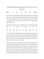 Thiết lập hệ thống mạng Internet để download torrent với tốc độ cao hơn docx