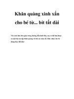 Khăn quàng xinh xắn cho bé từ... bít tất dài ppt