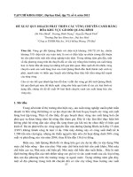 ĐỀ XUẤT QUY HOẠCH PHÁT TRIỂN CÁC VÙNG CHUYÊN CANH HÀNG HÓA KHU VỰC GÒ ĐỒI QUẢNG doc