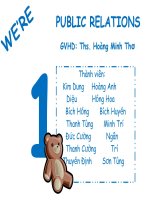 KẾ HOẠCH PR xử lí KHỦNG HOẢNG của ACECOOK