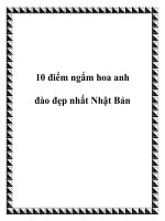 10 điểm ngắm hoa anh đào đẹp nhất Nhật Bản ppt