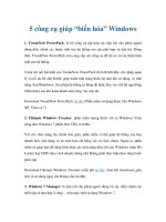 5 công cụ giúp “biến hóa” Windows pdf