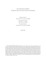 Are Consumers Myopic? Evidence from New and Used Car Purchases  docx