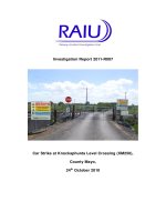 Car Strike at Knockaphunta Level Crossing (XM250), County Mayo, 24th October 2010 potx