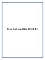 Bí kíp chinh phục bài thi TOEFL iBT. pot