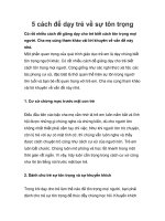 5 cách để dạy trẻ về sự tôn trọng docx