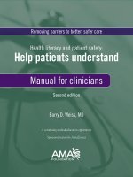 Health literacy and patient safety: Help patients understand ppt