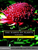 THE NAMES OF PLANTS potx