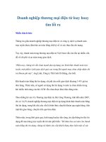 Doanh nghiệp thương mại điện tử loay hoay tìm lối ra docx