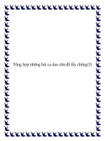 Sưu tầm những bài ca dao chủ đề lấy chồng chọn lọc potx