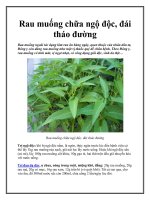 Rau muống chữa ngộ độc, đái tháo đường potx