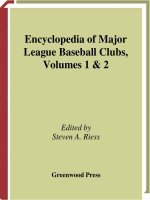 ENCYCLOPEDIA OF Major League Baseball Clubs VOLUME I & II potx