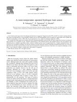 a room-temperature operated hydrogen leak sensor