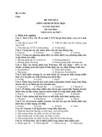 ĐỀ THI SỐ 4 MÔN DINH DƯỠNG HỌC ppt