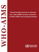 WHO-AIMS: Mental health systems in selected low- and middle-income countries: a WHO-AIMS cross-national analysis docx