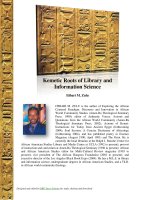 Kemetic Roots of Library and Information Science, By Itibari M. Zulu docx