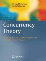 Concurrency Theory Howard Bowman and Rodolfo GomezConcurrency TheoryCalculi and Automata potx