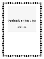 Nguồn gốc Tết ông Công ông Táo docx