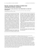 Báo cáo khoa học: Diversity, taxonomy and evolution of medium-chain dehydrogenase/reductase superfamily pot