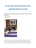 16 sắc màu tuyệt đẹp trang trí cho ngôi nhà mùa hè của bạn pdf