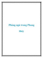 Phòng ngủ trong Phong thủy pptx