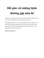 Đối phó với những bệnh thường gặp mùa hè pptx