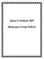 Quản lý Outlook 2007 thông qua Group Policies pot