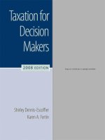 TAXATION FOR DECISION MAKERS 2008 EDITION pdf