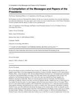 A Compilation of the Messages and Papers of the Presidents Section 3 (of 3) of Volume 8: Grover Cleveland, First Term. pptx