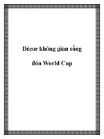 Décor không gian sống đón World Cup potx