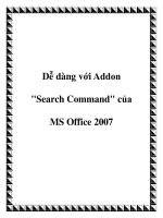 Dễ dàng với Addon 