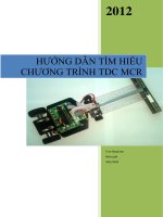 HƯỚNG DẪN TÌM HIỂU CHƯƠNG TRÌNH TDC MCR doc