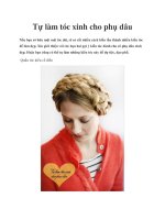 Tự làm tóc xinh cho phụ dâu pot