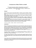 Consequences of Water Pollution on Health ppt