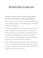 Bài thuốc điều trị bệnh cước pot