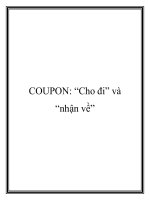 COUPON: “Cho đi” và “nhận về” docx