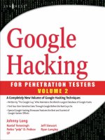 Using google in penetration testing