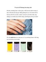 Vẽ sọc kẻ dễ thương cho móng xinh potx