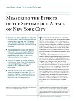 Measuring the Effects of the September 11 Attack on New York City potx