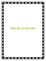 Màu sắc của sức khỏe pot