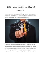 2013 – năm của tiếp thị bằng kỹ thuật số potx