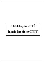5 lời khuyên lên kế hoạch ứng dụng CNTT doc