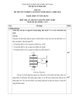 đáp án đề thi lí thuyết tốt nghiệp khóa 3 - điện tử dân dụng - mã đề thi đtdd - lt (11)