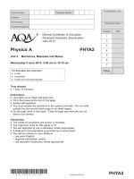 Vật lý A level:AQA PHYA2 w QP JUN10