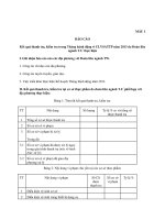 MẪU BÁO CÁO Kết quả thanh tra, kiểm tra trong Tháng hành động vì CLVSATTP năm 2013 do Đoàn liên ngành T.Ư thực hiện doc