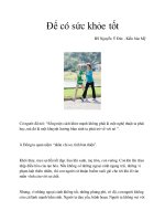 Để có sức khỏe tốt pptx
