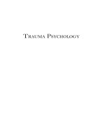 TRAUMA PSYCHOLOGY Issues in Violence, Disaster, Health, and Illness docx